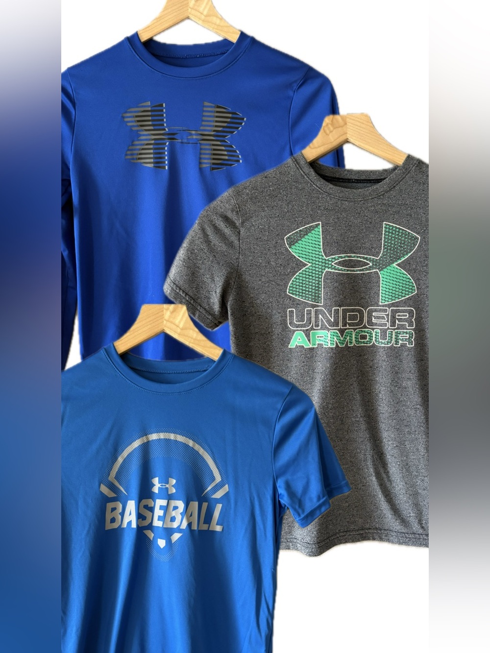 BUNDLE: 3 Boys Under Armour Dri-Fit Shirts